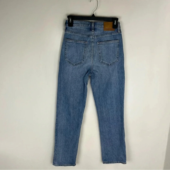 Aritzia Denim Forum Arlo High Rise Straight Denim Medium Wash Jeans size 25 - Picture 4 of 7